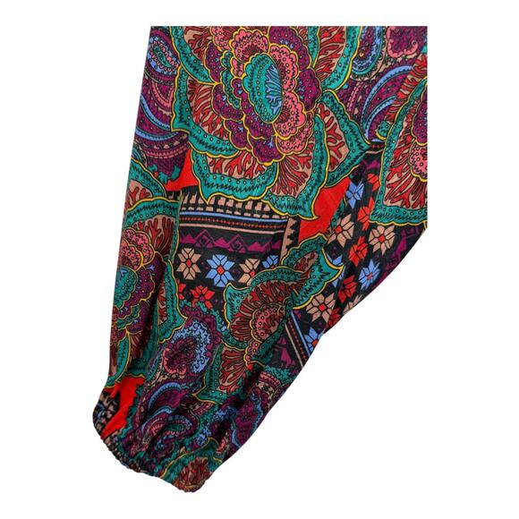 Veronica Beard Dress Bellino Paisley silk blend minidress long sleeve size 4 - Picture 5 of 8